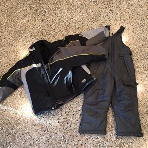 Snow gear- bibs and two jackets